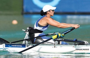 image: Moran Samuel rowing